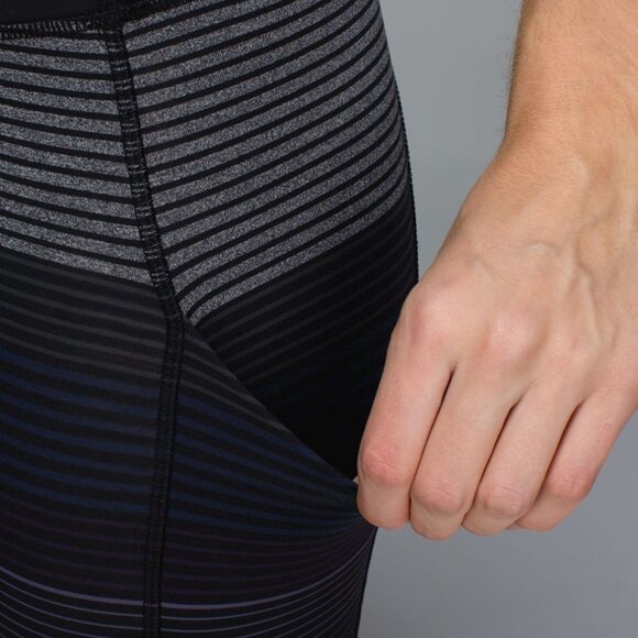 Lululemon Speed Tight II Om Stripe Black Multi 4 - Picture 5 of 14